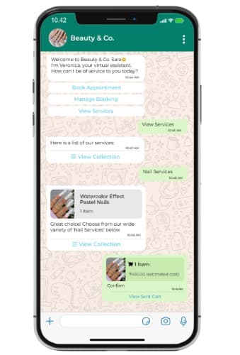 WhatsApp Chatbot & Automation mobile preview — Cosmicinnovation Lab